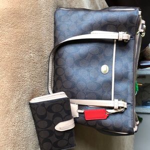 Coach purse & wallet slightly used.